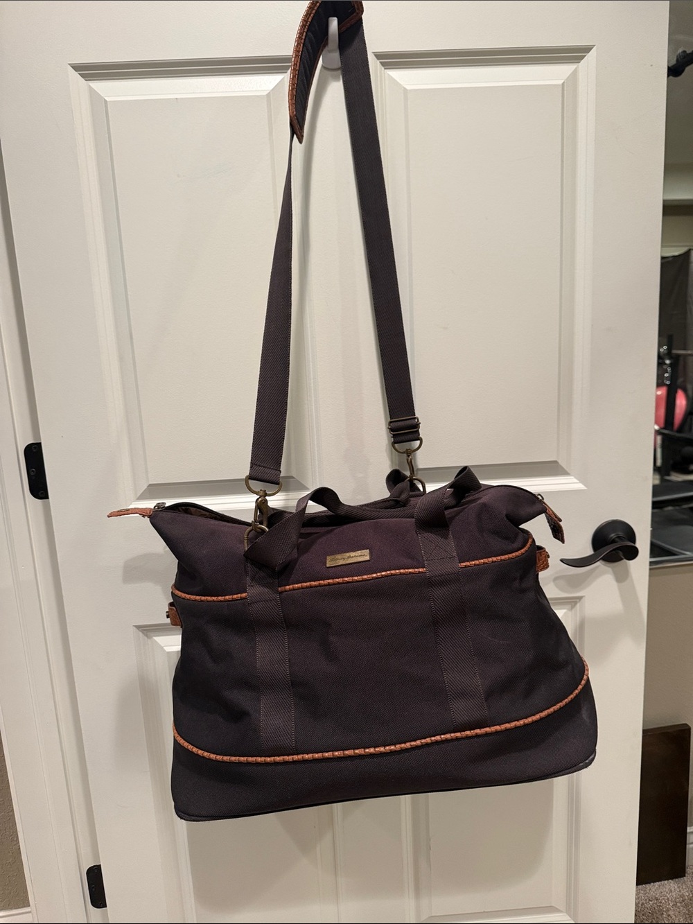 Tommy Bahama carry on duffle bag.  Used once